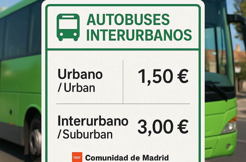 Nuevas tarifas en tu transporte público